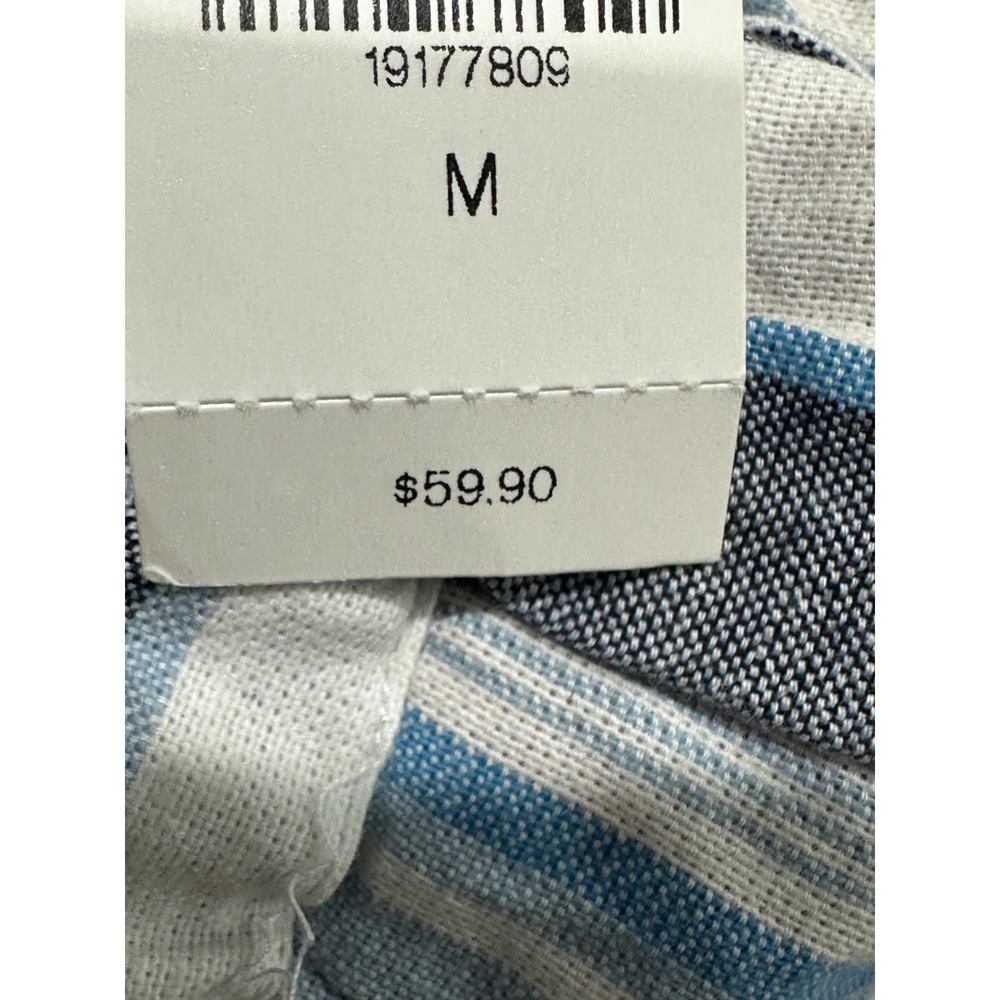 Express Shorts Womens Size Medium Blue Gray Striped Tie Off Paperbag New w/ Tags - Picture 5 of 8